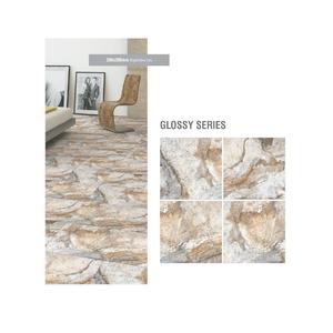 กระเบื้องปูพื้นเคลือบเงาดีไซน์โอนิกซ์สีเทาเซรามิก 40x40ซม - Product Image 2