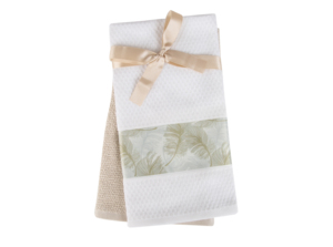 Juego de paños de cocina turcos de secado rápido, ecológicos, rectangulares con estampado floral, paño de cocina de color liso. - Product Image 5