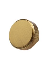 Perilla moleteadora de latón, hecho a mano Pomo de puerta de metal de armario, acabado en Color dorado, diseño moderno - Product Image 3