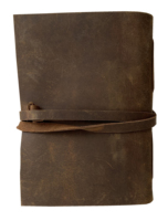 Journal relié en cuir véritable souple fait à la main A5 cahier vierge sort livre des ombres Tan enveloppant sangle journal pour cadeaux unisexe