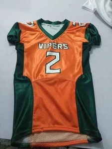 Conjunto de camiseta de entrenamiento de fútbol americano impreso por sublimación personalizada transpirable antibacteriano de secado rápido Spandex/poliéster - Product Image 4