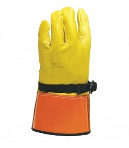 Gelenco <b>Fire</b> Proof EN420 Cut Resistant Lineman Gloves with Extended Cuff Rubber Insulation <b>Electrical</b> Protection - Product Image 6