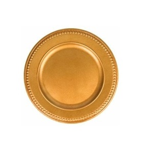 Placa de cargador de vajilla, Color diseño clásico de dorado, placa de Metal de calidad estándar, uso para Decoración de mesa - Product Image 2