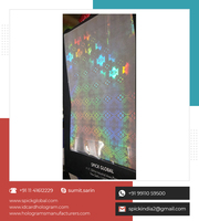 Autocollant holographique 3D personnalisé en PET découpé sur mesure, haute adhérence, anti-contrefaçon, certifié ISO9001, vente en gros