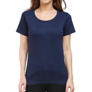 ส่งออกที่มุ่งเน้นผู้หญิงเสื้อผ้าเครื่องแต่งกายสุภาพสตรีบวกขนาดเสื้อยืดผ้าฝ้าย100% ผู้หญิงเสื้อยืดลำลองสิ่งทอนุ่มสำหรับผู้หญิง - Product Image 1