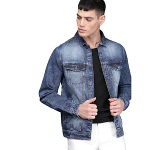 Giacca da camionista in Denim da uomo autunno inverno classico Jeans Casual giacche moda Hip Hop maschile Street wear giacche