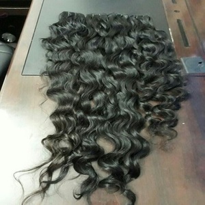 ส่วนต่อผมที่ยังไม่ได้แปรรูป,ส่วนต่อผมมนุษย์ลอนตรงหยิกแบบดิบ - Product Image 3