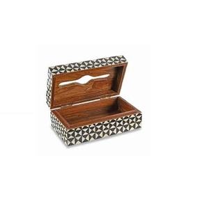 Boîte à mouchoirs à incrustation d'os de couleur noire, boîte à mouchoirs à incrustation d'os au design moderne pour une utilisation à la main chaude pour Offre Spéciale - Product Image 6