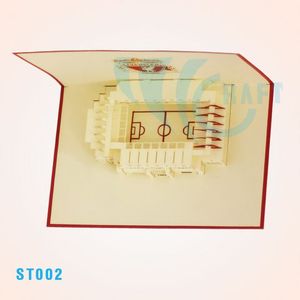 ด้านบน3D ป๊อปอัพการ์ด!!! แนวคิดสนามกีฬาทำโดย100% ทำด้วยมือจากเวียดนาม CO - Product Image 4