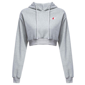 GAF Prix de gros sur mesure Sweatshirts à capuche à manches longues Pull à capuche Femmes Crop Top Hoodies - Product Image 2