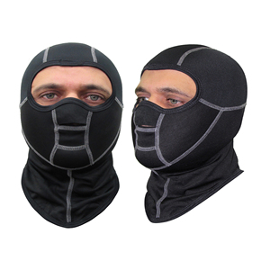 Nouveau cache-cou respirant coupe-vent unisexe noir pour moto, vêtements de sport, taille plus - Product Image 6