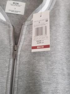 Lote de jersey con etiquetas de marca para hombre, jersey con cierre y cremallera, cuello redondo, manga larga, Jersey de algodón de colores sólidos grises, disponible en banda de 240 V - Product Image 4