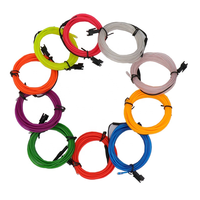 Meilleure Qualité Ronde EL fil néon 10 couleurs RVB EL Néon Fil Fil Électroluminescent