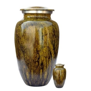 Urnes funéraires de crémation en aluminium multicolore aspect onyx classique fini brillant pour humains adultes et animaux domestiques cendres urnes mémorables - Product Image 4