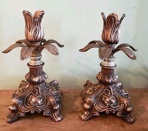 Handmade Brass <b>Taper</b> <b>Candle</b> Holder by Brassworld India Art & Collectible with Elegant Home Decor and Custom Finish - Product Image 4