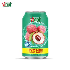 330ml Healthy and Delicious Free Sample Free Label Factory Canned Lychee Juice <b>Drink</b> - Product Image 1