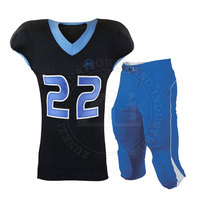 Tenues de football américain personnalisables avec logo, fabriquées en usine, respirantes, grandes tailles, 100 % polyester, vêtements d'équipe sur mesure