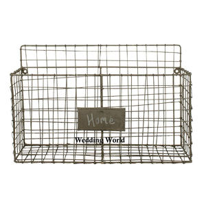 Panier mural en métal enduit de poudre noire panier fait main d'excellente qualité panier en métal de créateur en gros élégant classique - Product Image 3