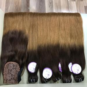 Qualité supérieure Double tirage Toutes les couleurs 100% Grand stock Extensions Halo de cheveux humains vietnamiens bon marché OEM ODM - Product Image 5