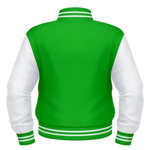 Chaqueta de béisbol Letterman Varsity de lana + cuero de bajo presupuesto de alta calidad para hombres, mujeres, jóvenes, talla grande personalizada, precio alto-bajo - Product Image 2