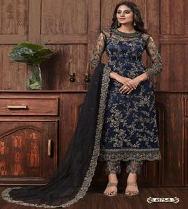 Ropa de red para fiesta, traje de tres piezas, indio, paquistaní, sin costuras - Product Image 3