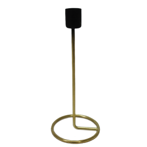 Venta al por mayor a granel Chapado en latón decorativo tamaño pequeño soporte de vela de metal estilo clásico portavelas hecho a mano - Product Image 1