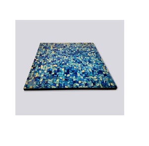 Vente en gros de sous-verres en pierre incrustés d'os Hôtels et restaurants Ustensiles de cuisine forme carrée pour la conception de poissons pour sous-verres de couleur d'os - Product Image 3