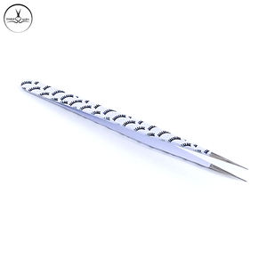 Pinzas para pestañas postizas de Color blanco, Punta puntiaguda, herramienta personalizada con nombre de marca y embalaje, venta al por mayor, selección y separación - Product Image 4