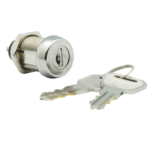 High Security 19mm Zinc Alloy Bright Chrome Plated Key Cam On-Off Power Switch <b>Lock</b> Cylinders ISO9001 Certified JIN TAY Brand TW - Product Image 1