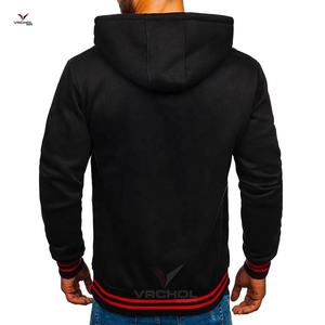 Vente en gros de haute qualité OEM 100% pull en coton chaud polaire surdimensionné capuche brodé en relief solide impression hommes grande taille - Product Image 3