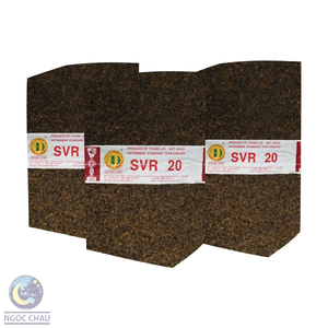 Vietnam SVR10 Natural Rubber <b>Material</b> High Quality Brown Low Temperature Resistance Ngoc Chau Brand 35kg Bale <b>Packaging</b> - Product Image 1