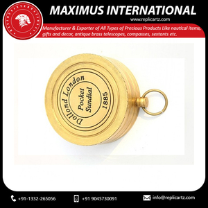 Best Brass <b>Antique</b> Pocket Sundial <b>Compass</b> Vintage Navigation Tool Decorative Maritime <b>Compass</b> Travel Gift Collectible Home Decor - Product Image 4