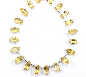 พลอยซิทรีนธรรมชาติ29ชิ้นพลอยสีเหลืองทรงรีรูปทรงมาร์คีทำเครื่องประดับ - Product Image 1