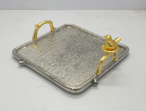 Plateau métallique carré en Aluminium, 10 pièces, pour décoration, plateaux décoratifs - Product Image 2