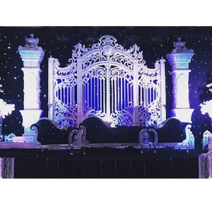 แผงไฟเบอร์สำหรับตกแต่งฉากหลังงานแต่งงาน สีขาว โครงประตูงานแต่งงาน FRP ขายส่ง แผงฉากหลังงานแต่งงานสำหรับงานอีเว้นท์ สหรัฐอเมริกา - Product Image 1