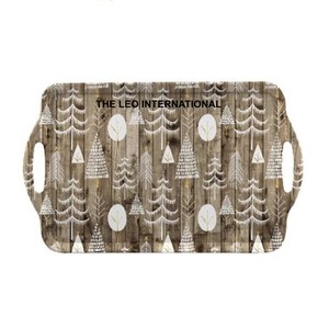 New Christmas Gift Wedding Kitchen Cheese Cake Service Trays Wedding Christmas <b>Decor</b> Luxury <b>Retro</b> Metal Gold Iron Tray - Product Image 1
