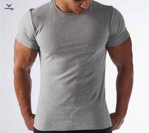 Top Marque Personnalisé O-Neck Promotionnel T-Shirt Tissu Jersey Respirant Anti-Pilling Plus Size Design Caractéristique Vierge - Product Image 1