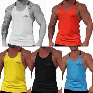 Hot Selling Tank Tops <b>Men's</b> Bodybuilding Custom Logo <b>Man</b> Gym <b>Stringer</b> Wholesale <b>Stringers</b> <b>Vest</b> - Product Image 2