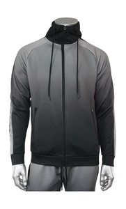 ชุดวอร์มผู้ชายแบบเป็นมิตรกับสิ่งแวดล้อม ระบายอากาศได้ดี กันลม สำหรับฤดูหนาว ปรับแต่งสีไล่ระดับได้ มีเชือกผูก ชุดออกกำลังกายแบบมีซิปและกระเป๋า  ไซส์พลัส - Product Image 2