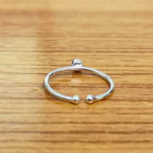 Anillo de Plata de Ley 925 con ajuste de bisel en blanco, anillo ajustable de 6 MM - Product Image 4