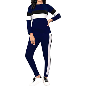 Survêtement de sport pour femmes, couleur noir et blanc, Service OEM - Product Image 3