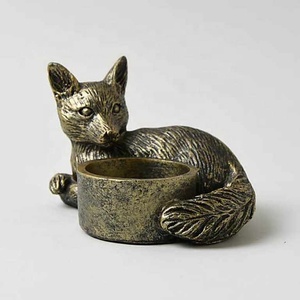 Fox Bronze Tealight Holder - Product Image 1