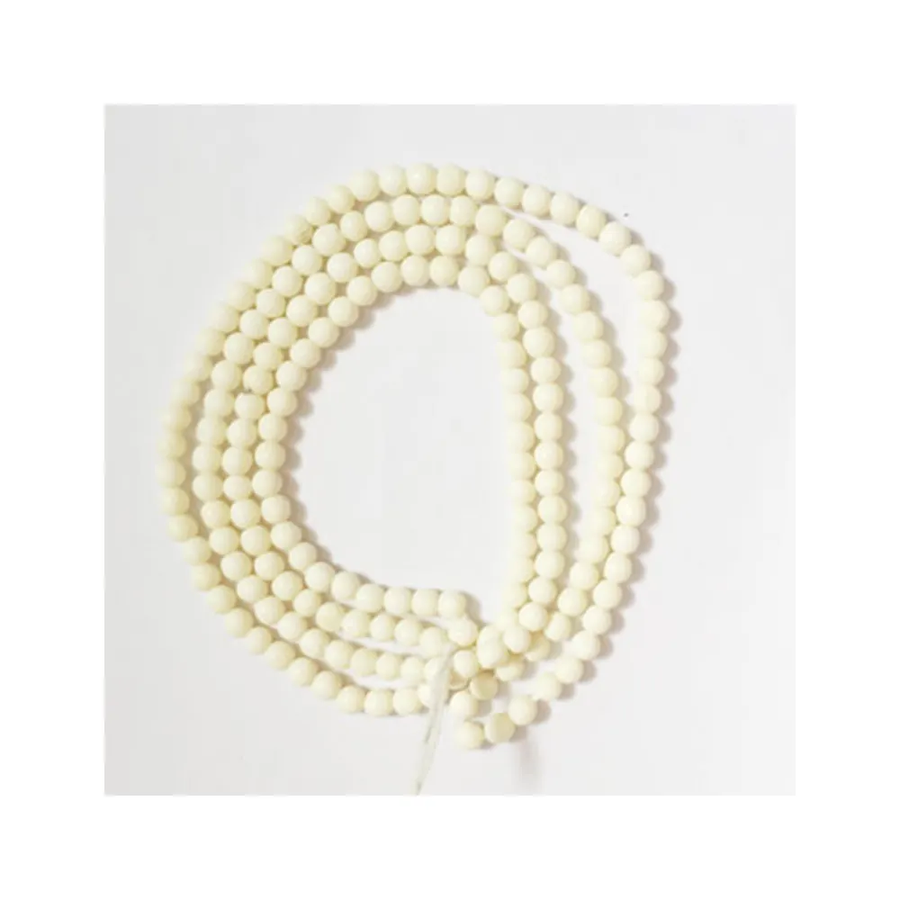 Weiße 5mm Knochen perlen und weiße Rohr knochen perlen für Perlen geschäfte