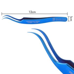 Pinzas azules para pestañas, en forma de serpiente, Etiqueta Privada, pinzas de extensión de pestañas, novedad - Product Image 5