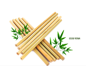 Meilleure vente 2025 ensemble de pailles en bambou Pailles en bambou naturel/Pailles en fibre de bambou Matériau écologique et biodégradable - Product Image 1