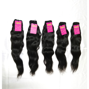 Cabello Humano Natural Sin Procesar, Cabello Humano Virgen de Templo Indio, Cabello Humano Ondulado Birmano Virgen, Extensiones Manejables, Proveedores - Product Image 5