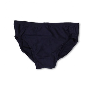 Culotte de bain en Polyester Spandex pour hommes, maillot de bain personnalisé, vêtement de plage, couleur unie, noir, été, 2020 - Product Image 1