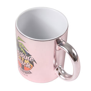Tazas de Café de Cerámica Sublimadas, Personalizables, con Superficie de <span class=keywords><strong>Espejo</strong></span> de 11 oz, al por Mayor, con Asa, <span class=keywords><strong>Taza</strong></span> Brillante <span class=keywords><strong>Rosa</strong></span> - Product Image 3