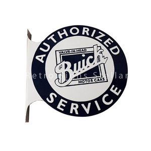 custom design Printed Porcelain <b>Enamel</b> Wall Hanging Advertising Flange <b>Sign</b> Outdoor Iron Painted Model Plated Brush Metal - Product Image 2