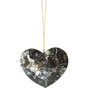 METAL IRON HEART BLACK and GRAY CHRISTMAS DECORATION HIGH QUALITY <b>HANGING</b> <b>ORNAMENT</b> HIGH QUALITY - Product Image 1